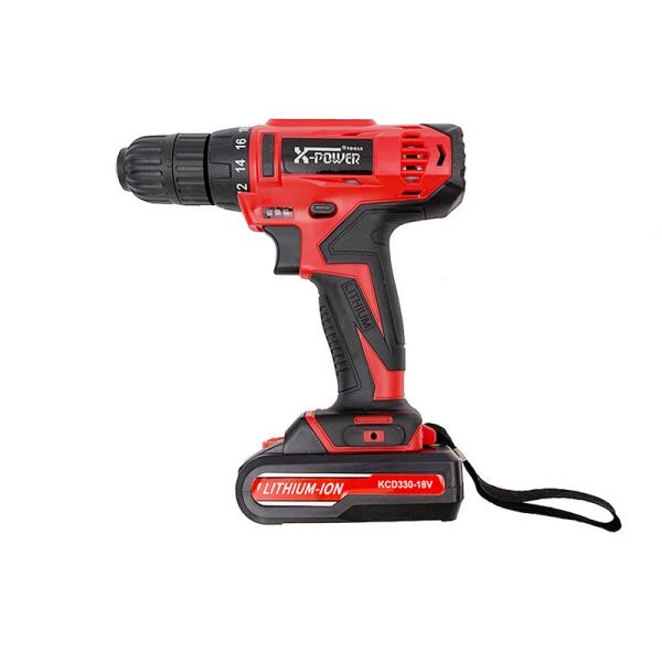 18V High Torque Cordless Impact Driver 1.3Ah Lithium Battery Drill 400rpm