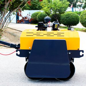 Walk Behind Double Drum Road Roller Hand Mini Road Roller Compactor for Sale