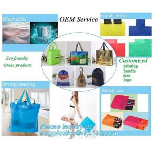 Eco friendly custom slogan laminated pp non woven bag with private logo, Home