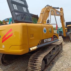 Excellent Condition Used Sany SY155C Excavator with Original Hydraulic Pump Year