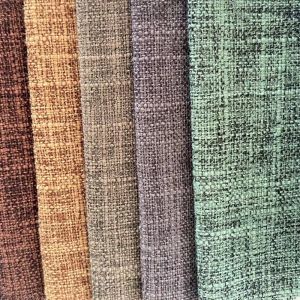 Upholstery Soft Sofa 100%polyester Faux Linen Look Fabric