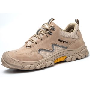 Unisex Suede Work Welding Safety Boots For Mens