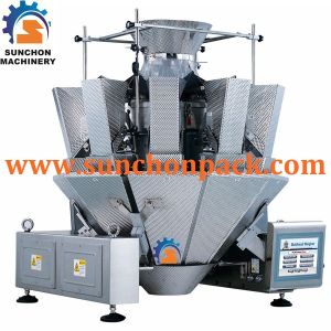 Multihead Weigher Automatic Ice Cube Packing Machine Simultaneous Control