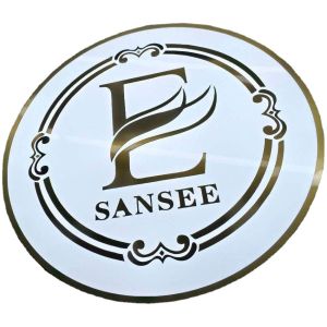 Custom double sided illuminated round backlit acrylic light 3d metal led