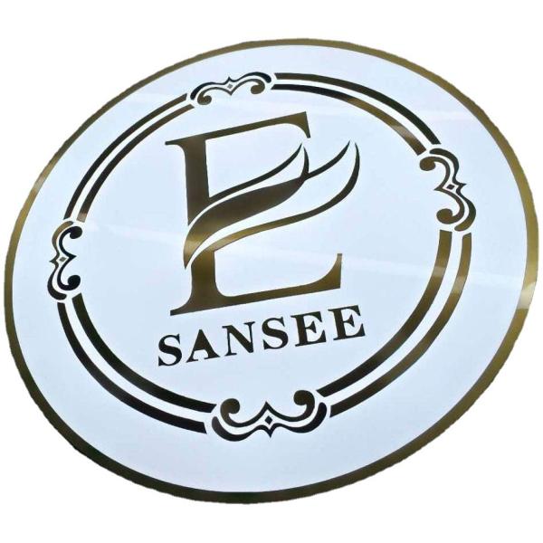 Custom double sided illuminated round backlit acrylic light 3d metal led