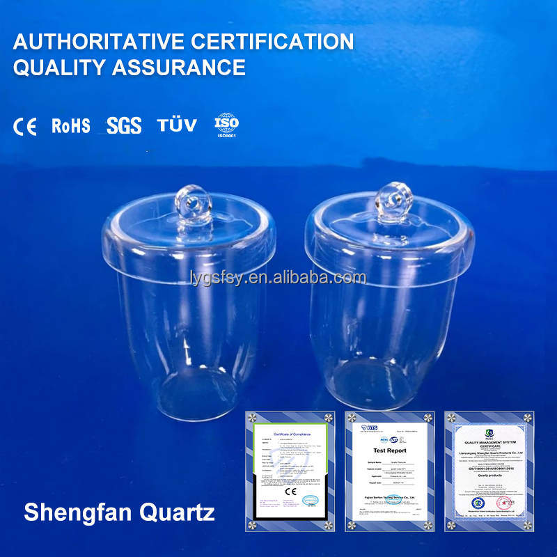 Factory Customized Quartz Beaker With Three-Corner Conical Philips