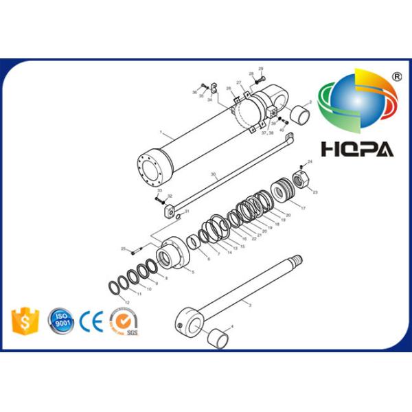 401107-00259 401107 00259 40110700259 Boom Cylinder Seal Kit For SOLAR225LC-7A