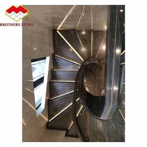 Natural Stone Big Slab Cut-to-Size Honed Stone Slab Modern Marble Stairs for