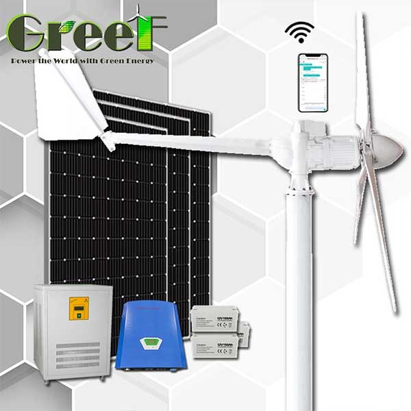 1KW 5KW GREEF Energy Low Noise Horizontal Axis Wind Turbine Power System