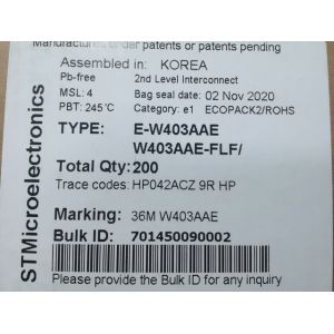 E-W403AAE STMicroelectronics STMicroelectronics CMOS Processes