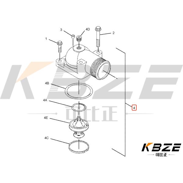 216-9743 CAT 3056 ENGINE PARTS THEMORSTAT 82°C FITS PERKINS 4133L029 1006 ENGINE