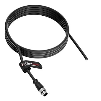 Quality Alvin's Cables M12 A-Code 8 Pin Male to Open End Power I/O Cable Cat6a High-Flex Shielded for Cognex Keyence Basler Industrial Automation Fieldbus Module 6.6ft wholesale