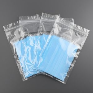Medical-Grade Masks Packaging Bags With Resealable Zipper And Recyclable