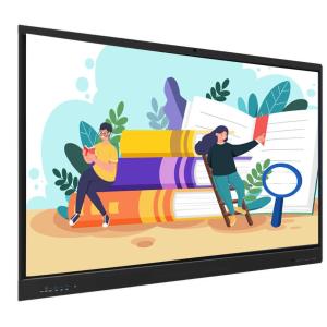 China factory 65 75 86 Inch 20 Points All In One Interactive Whiteboard Smart Board Flat Panel LCD Infrared Touch Screen with teaching office meeting software on sale