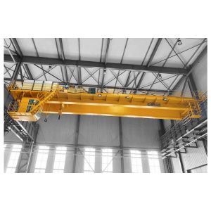 QD Model Electric Double Girder Bridge Crane With Top Running Trolley