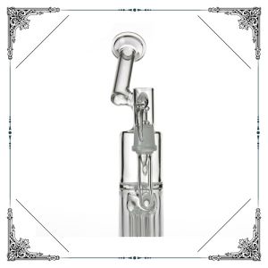 Reinforced 5 Arm Pillar Perc borosilicate glass Smoking Pipes With Gridded