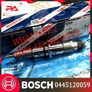 China Bos-Ch Diesel Common Rail Injector 0445120059 0445120231 For Komatsu Cummins SAA6D107E-1 3976372 on sale