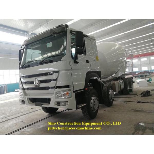 8m3 Self Loading Concrete Mixer Truck 371hp For Food / Beverage Factory