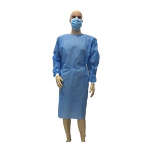 OEM PP PE SMS Disposable Surgeon Gown Anti Epidemic Inspection In Public Places