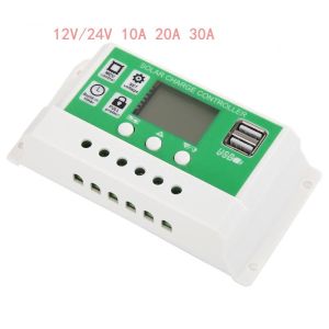 MPPT Solar Charge Controller Battery Charging Panel Dual USB Controlador De