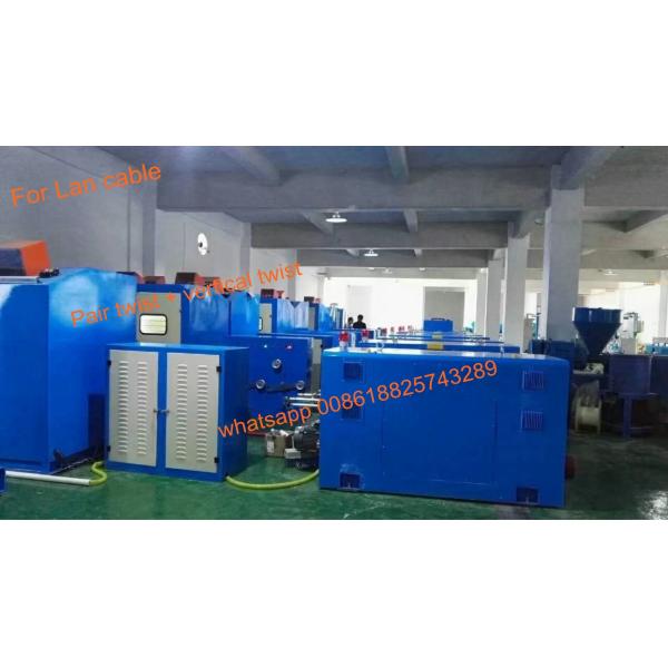 Quality Blue 500mm Pair Wire Twisting Machine With Vertical Back  For CAT5 CAT6 CAT7 wholesale