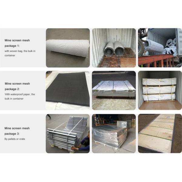 Black Iron Square 6.0 Mm Crimped Woven Wire Mesh Panel For Pig Raising