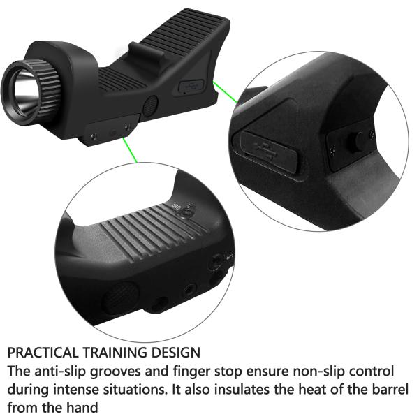 520nm Tactical Green Laser Beam Picatinny Mount 800 Lumens Flashlight