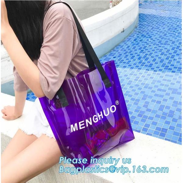 Biodegradable Recyclable PVC Clear Shopping Plastic Gift Bags, PVC Toy Plastic