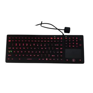 Cheap Black Industrial Touchpad Keyboard with Washable 3 Mouse Buttons and 24 FN for sale