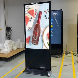 Commercial Floor Standing Digital Signage Stand 43" 49" 55" 65" Touch Screen