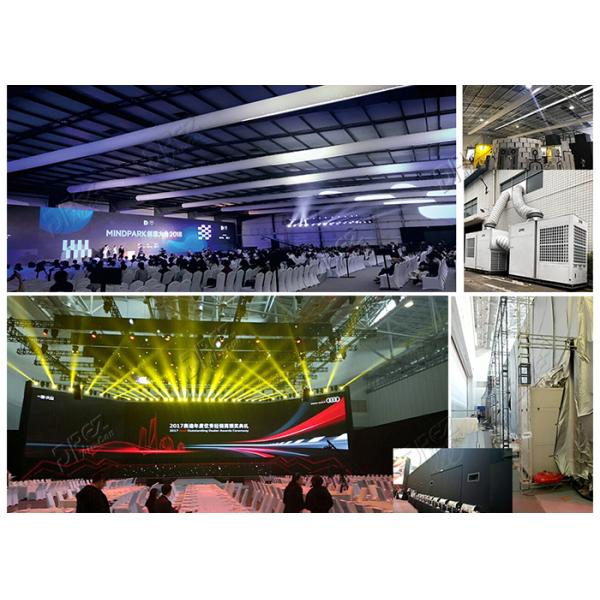 Outdoor Horizontal Portable Tent Air Conditioner , 4T Temporary Packaged Tent Air Cooler