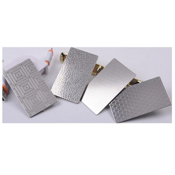 BA Embossed Stainless Steel Sheet 1.2mm Silver 4ft * 8ft SUS201 304