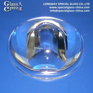 Customized Borosilicate Glass Led Lens For Street Light Convex Shape