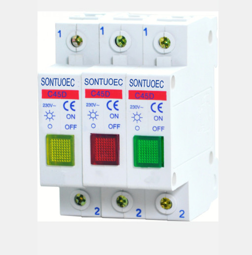 Quality Din Rail Led Or Neon Indicator Light PA66 Mcb Isolator Switch wholesale