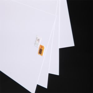 China 0.1-0.8mm Thick White ABS PVC Core Sheet For SIM Cards / Phone Cards Lamination on sale