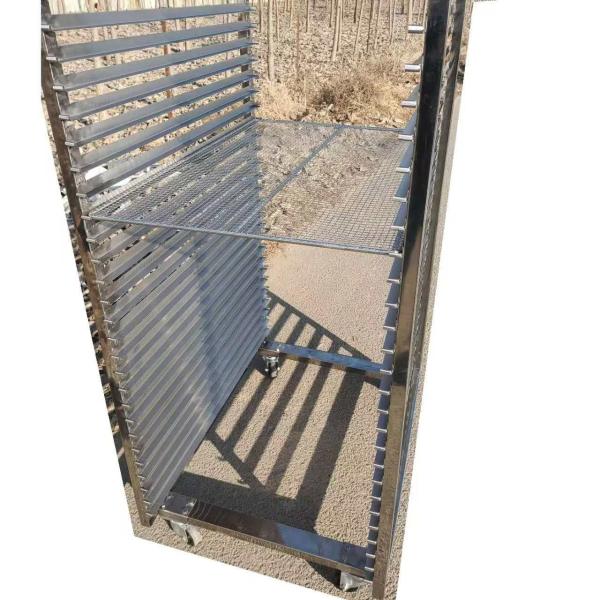 Quality 304 Custom Detachable Stainless Steel Bakery Tray Trolley For Baking Bread wholesale