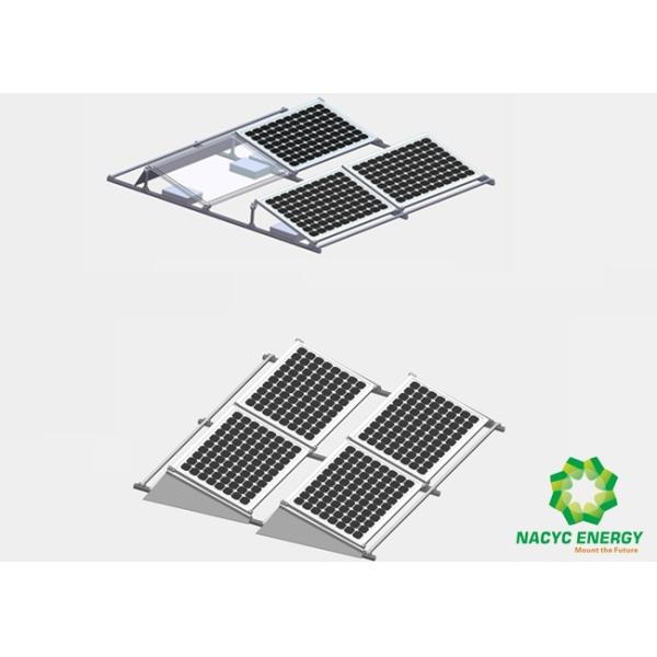 Complete Ballasted Solar Mounting Systems Structure Aluminum Solar Panel Frame
