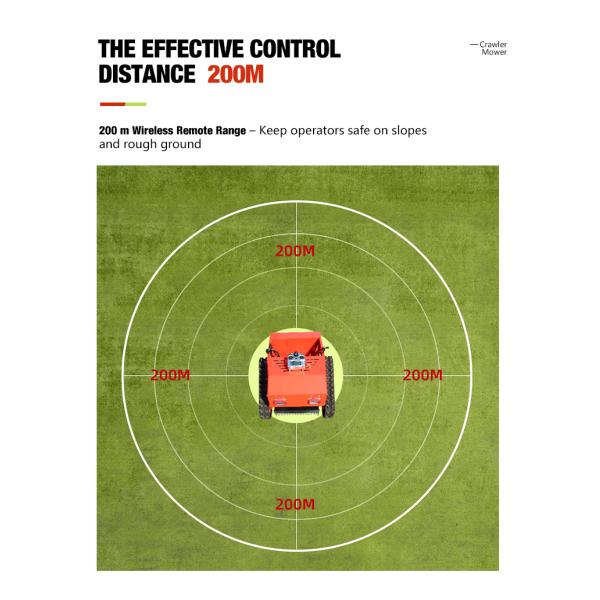 New Remote Controlled Tracked Lawn Mower Robot, Garden Lawn Mower, Agricultural Garden Lawn Mower