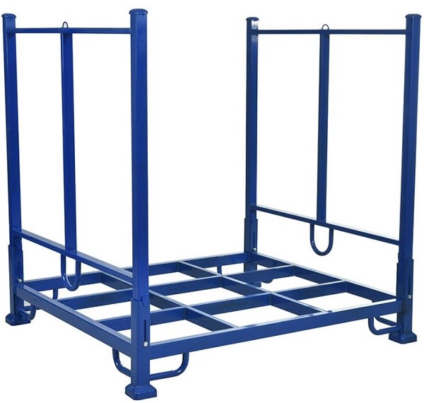 Quality Foldable Steel Fabric Roll Storage Rack Forklift Workable Powder Coated Space Saved wholesale