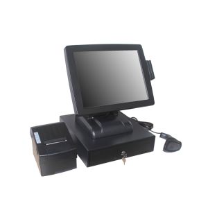 Cheap 15 Inch Retail Cash Register , Resistive Touch Screen Restaurant Pos System for sale
