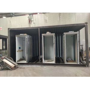 Removable 20ft Prefabricated Retro Shipping Container Exhibition