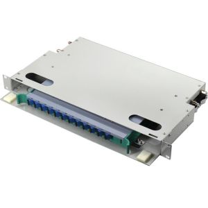 1U ODF Patch Panel Rack Mount Distribution Frame 12 Core Fiber Patch Panel SM