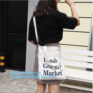 new style black canvas tote bag custom cotton canvas bag gift shopping bag for