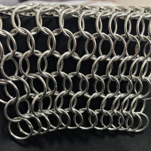 Large Ring Welded Mesh Stainless Steel Metal Chain Mail Welded Ring Mesh Curtain
