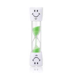 Plastic Three Minute Sand Timer Hourglass Toothbrush Timer Traditional Design