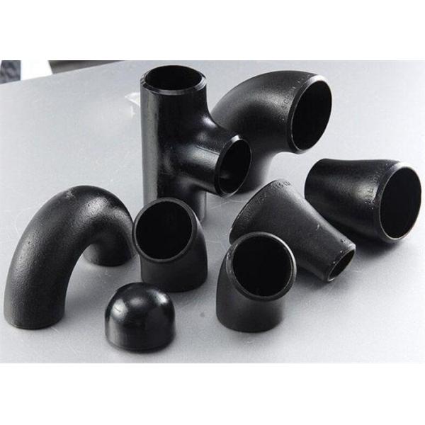 Quality 1.5D Long Radius Pipe Elbow Seamless Pipe Fittings STD ASME A234 SCH40 MS Black Painted wholesale