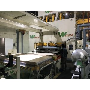 Industrial Short Cycle Lamination Line , MDF HDF Board Hot Press Machine