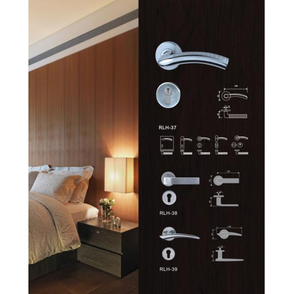 Stainless Steel Door Lever Lock Handle Hollow Plate Solid Interior
