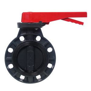 ABS Handle UPVC Wafer Type Butterfly Valve for OEM and Industrial Applications