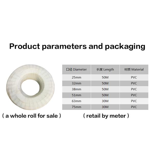 38mm Transparent Spring Hose Perfect For Delivering Milk And Other Liquids